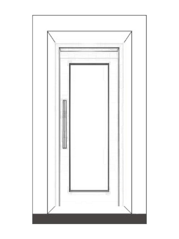 Manuellt Woodgrain passagerarhissdörr